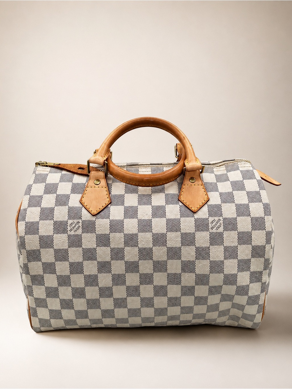 Louis Vuitton Speedy 30 Damier Azur with dusty and COA